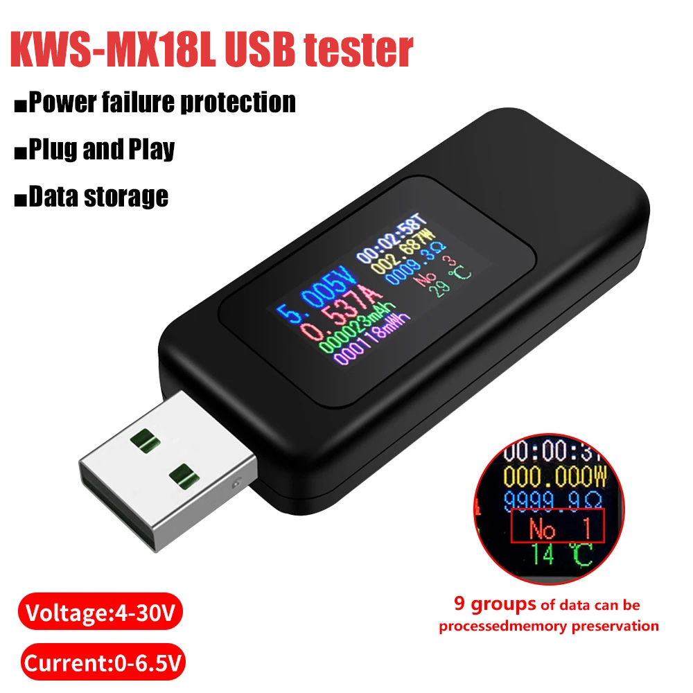 Usb Ammeter Tester - 10 в 1 USB-тестер, цифровой вольтметр