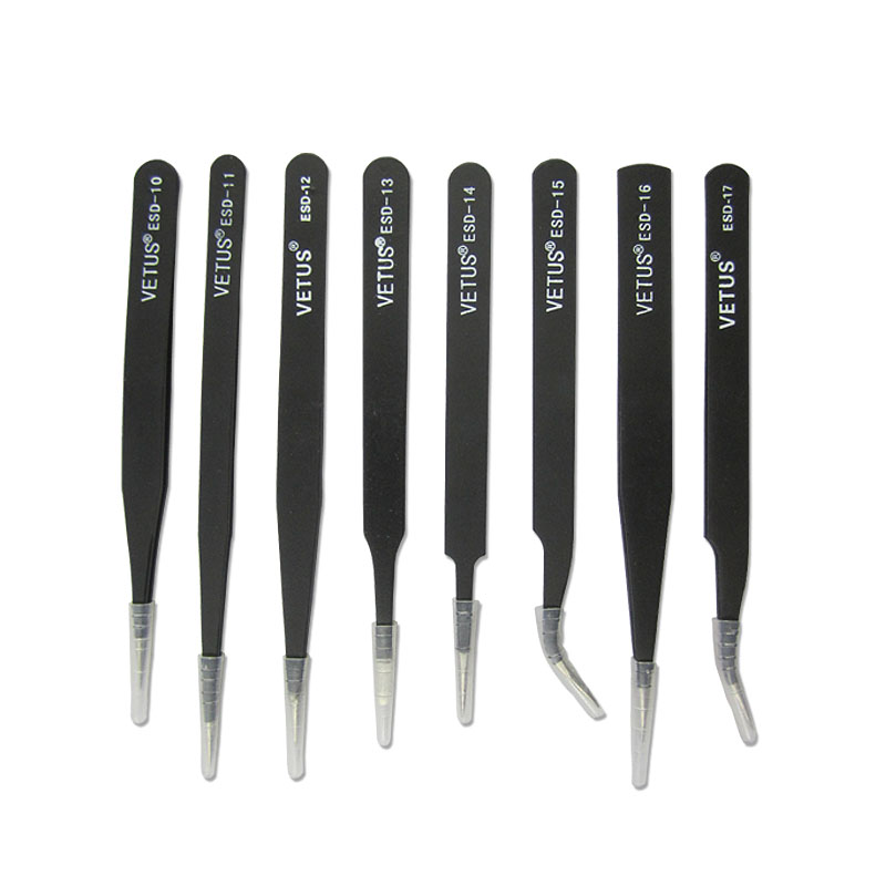 Антистатические пинцеты из нер – обзор и цена Smd Tweezer Set