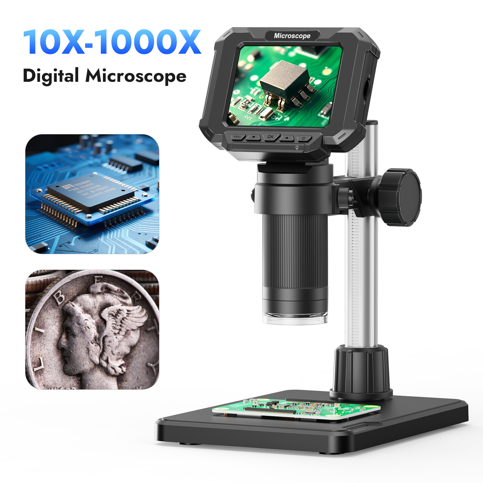 Цифровой микроскоп, 2,8-дюймов – обзор и цена Electronics Repair Videos