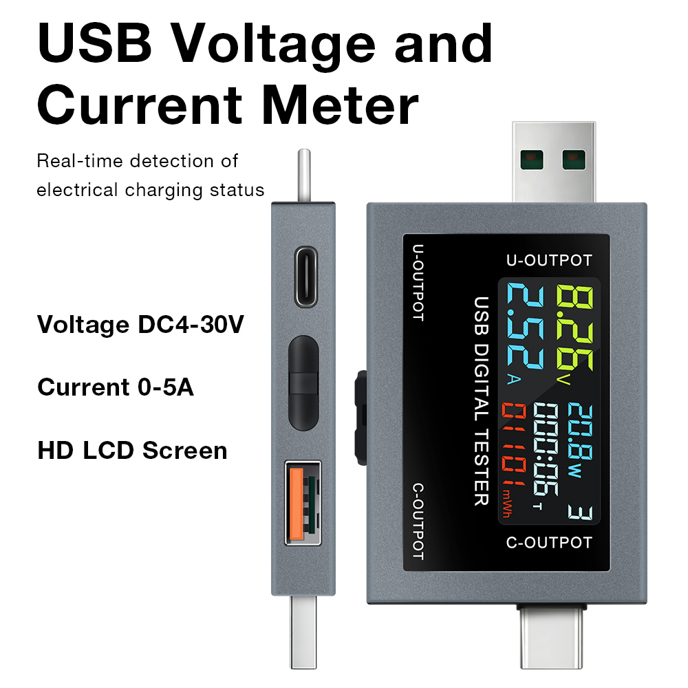 Тестер зарядки USB Type-C, 4,5 – обзор и цена Usb Ammeter Tester